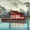 Miyajima In De Mist 5D Diamond Painting