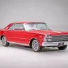 Red Rare 1966 Ford Galaxie 5D Diamond Painting