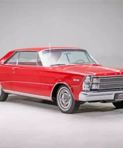 Red Rare 1966 Ford Galaxie 5D Diamond Painting