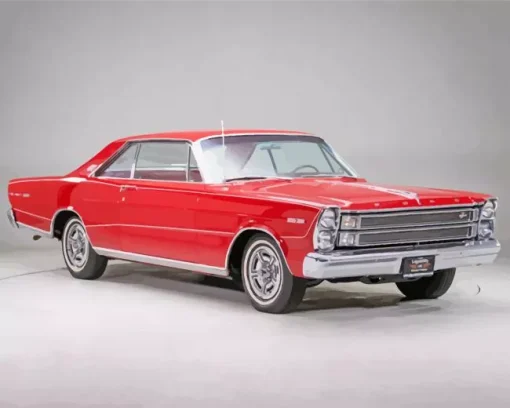 Red Rare 1966 Ford Galaxie 5D Diamond Painting