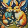 Starry Night And Fantasy Bunnies 5D Diamond Painting