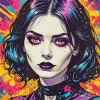 Aesthetic Goth Girl 5D Diamond Painting
