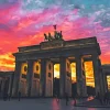 Brandenburg Gate At Sunset 5D Diamond Painting