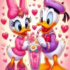 Donald And Daisy Duck Art 5D Diamond Painting