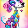 Folk Art Dog 5D Diamond Painting