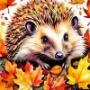 Hedgehog Fall 5D Diamond Painting