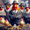 Mafia Chicken 5D Diamond Painting