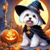 Maltese Halloween 5D Diamond Painting