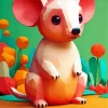 Pink Mouse 5D Diamond Painting
