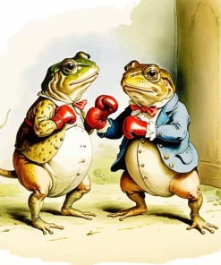 Boxers Frogs 5D Diamond Painting