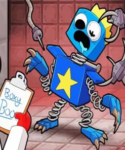 Boxy Blue 5D Diamond Painting