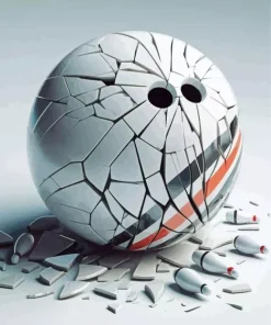 Cracked Bowling Ball 5D Diamond Painting