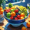 Fresh Fruit Bowl 5D Diamond Painting