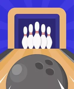 Illustration Bowling 5D Diamond Painting