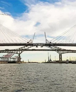 Long Beach Bridge California 5D Diamond Painting