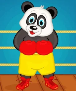 Panda Boxer 5D Diamond Painting