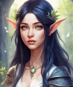 Aesthetic Elven Girl Art 5D Diamond Painting
