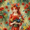 Aesthetic Fairy Red 5D Diamond Painting