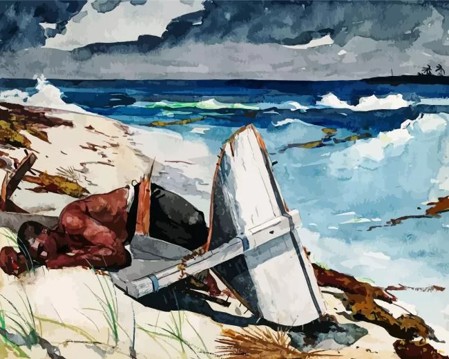 after the hurricane by winslow homer Diamond Paintings After The Hurricane By Winslow Homer 5D Diamond Painting