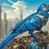 Blue Parrot 5D Diamond Painting