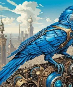 Blue Parrot 5D Diamond Painting