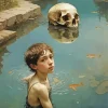 Boy With A Skull 5D Diamond Painting