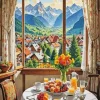 Breakfast In Mountains 5D Diamond Painting