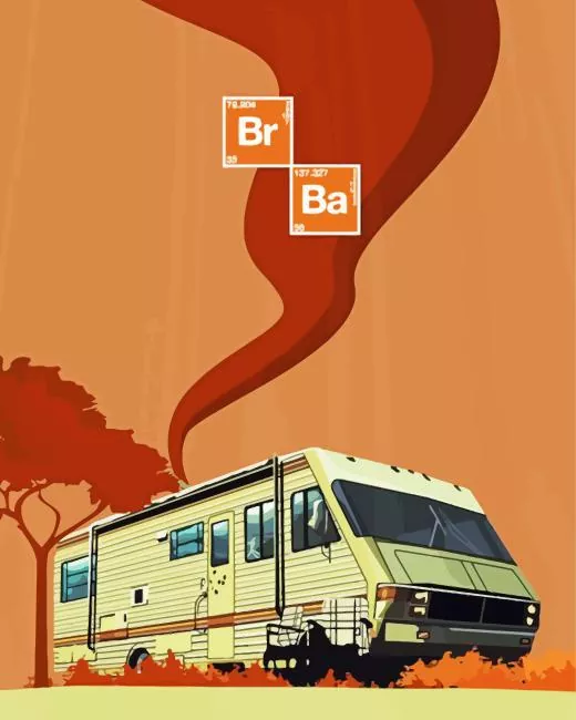 breaking bad rv art Diamond By Numbers Breaking Bad Rv Art 5D Diamond Painting