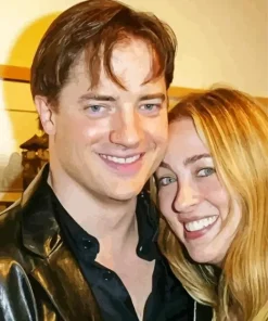 Brendan Fraser And His Wife 5D Diamond Painting