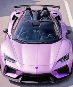 Bright Purple Car 5D Diamond Painting