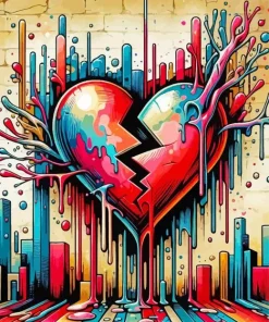 Broken Heart Art 5D Diamond Painting