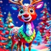 Cool Rudolph 5D Diamond Painting