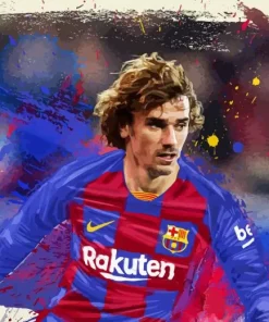 Fc Barcelona Griezmann Art 5D Diamond Painting