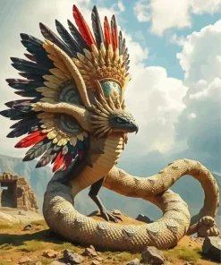 Feathered Serpent 5D Diamond Painting