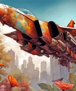 Fighter Jet Art 5D Diamond Painting