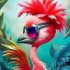 Flamingo With Sunglasses 5D Diamond Painting