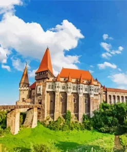 Hunyad Castle Romania 5D Diamond Painting