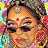 Indian Girl Pop Art 5D Diamond Painting