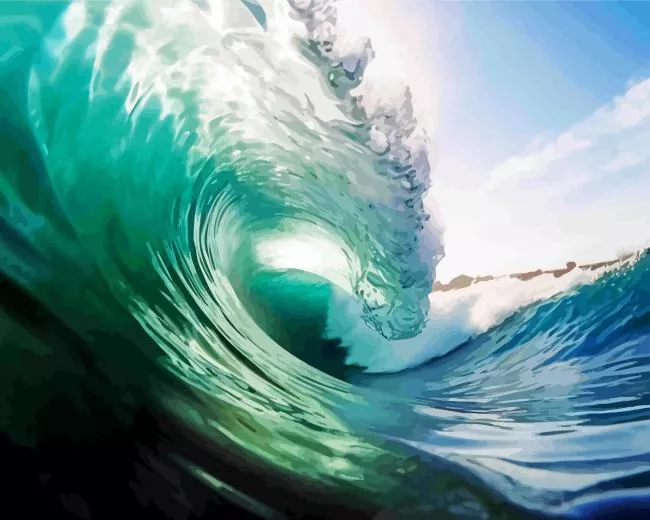 inside a wave Diamond Dotz Inside A Wave 5D Diamond Painting