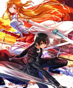 Kazuto Kirigaya And Asuna Yuuki 5D Diamond Painting