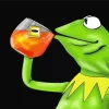 Kermit Drinking Tea 5D Diamond Painting