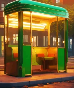 Korean Bus Stop 5D Diamond Painting