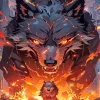 Lava Werewolf 5D Diamond Painting