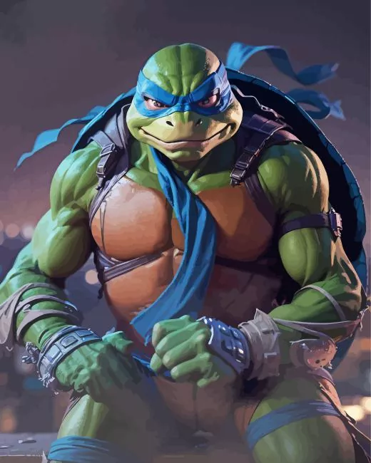 leonardo ninja turtle Diamond Paints Leonardo Ninja Turtle 5D Diamond Painting
