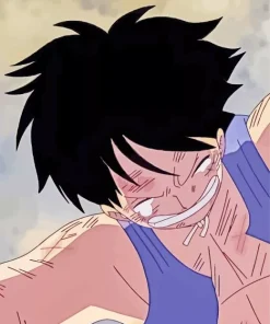 Luffy Crying 5D Diamond Painting