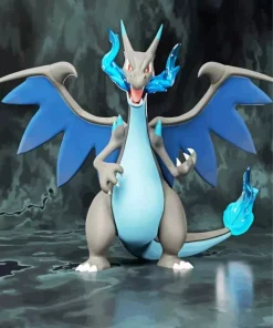 Mega Charizard X 5D Diamond Painting
