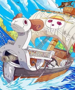 One Piece Ship 5D Diamond Painting