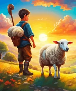 Shepherd Boy 5D Diamond Painting