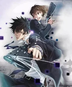 Shinya Kogami And Akane 5D Diamond Painting