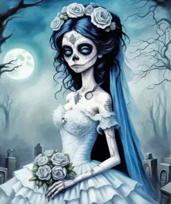 Skull Bride 5D Diamond Painting